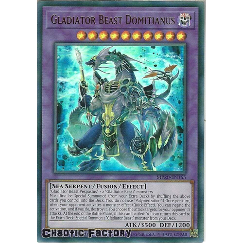 MP20-EN165 Gladiator Beast Domitianus Ultra Rare 1st Edition NM