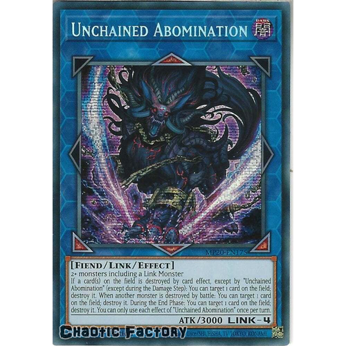 MP20-EN175 Unchained Abomination Prismatic Secret Rare 1st Edition NM