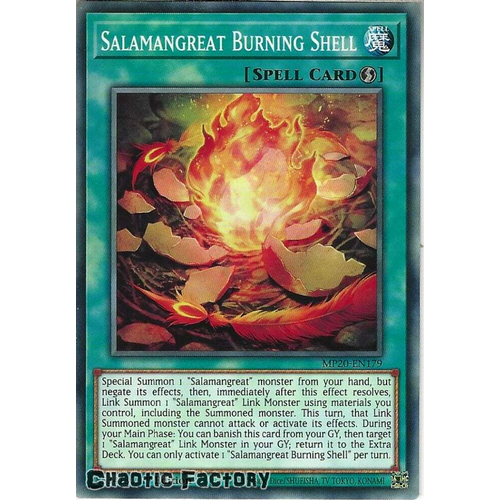 MP20-EN179 Salamangreat Burning Shell Common 1st Edition NM