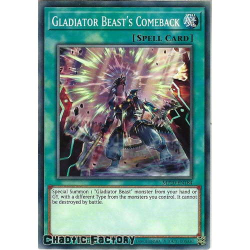 MP20-EN184 Gladiator Beast's Comeback Common 1st Edition NM