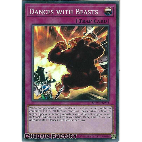 MP20-EN203 Dances with Beasts Super Rare 1st Edition NM