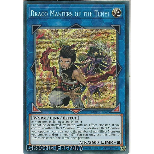 MP20-EN205 Draco Masters of the Tenyi Prismatic Secret Rare 1st Edition NM