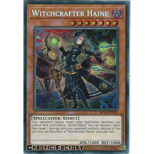 MP20-EN223 Witchcrafter Haine Prismatic Secret Rare 1st Edition NM