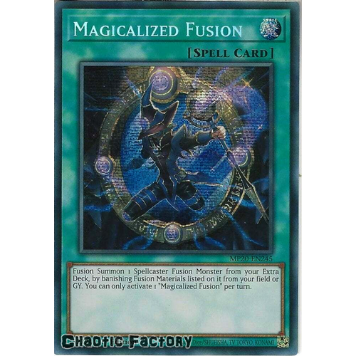 MP20-EN245 Magicalized Fusion Prismatic Secret Rare 1st Edition NM