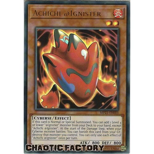 MP21-EN003 Achichi @Ignister Ultra Rare 1st Edition NM