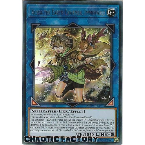 MP21-EN019 Aussa the Earth Charmer, Immovable Ultra Rare 1st Edition NM