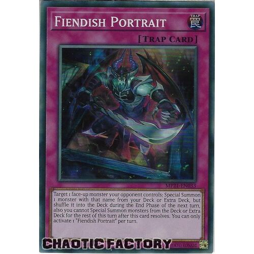 MP21-EN033 Fiendish Portrait Super Rare 1st Edition NM