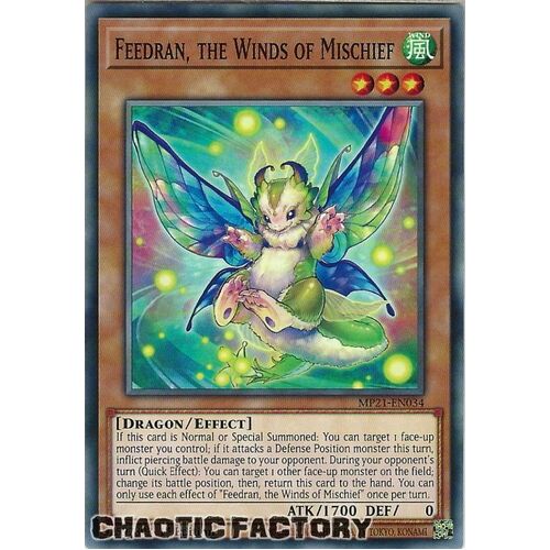 MP21-EN034 Feedran, the Winds of Mischief Common 1st Edition NM