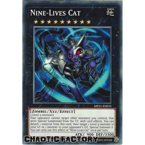 MP21-EN035 Nine-Lives Cat Common 1st Edition NM