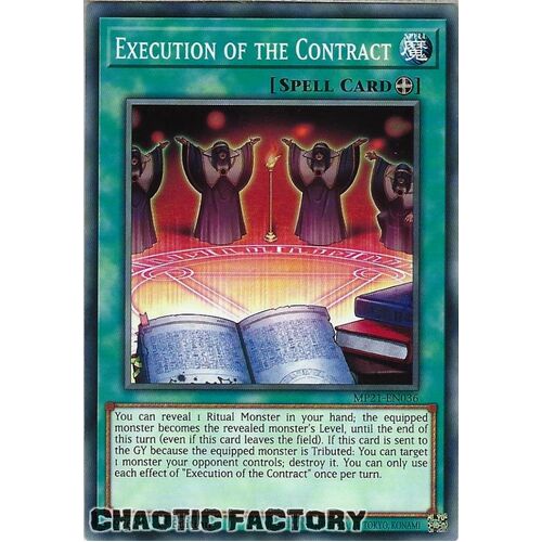 MP21-EN036 Execution of the Contract Common 1st Edition NM