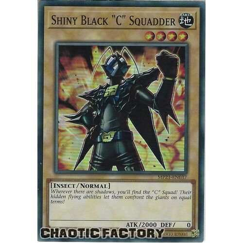 MP21-EN037 Shiny Black C Squadder Super Rare 1st Edition NM