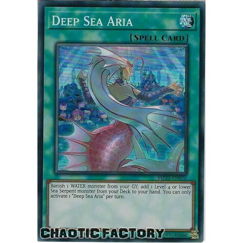 MP21-EN076 Deep Sea Aria Super Rare 1st Edition NM