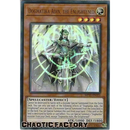 MP21-EN103 Dogmatika Adin, the Enlightened Ultra Rare 1st Edition NM