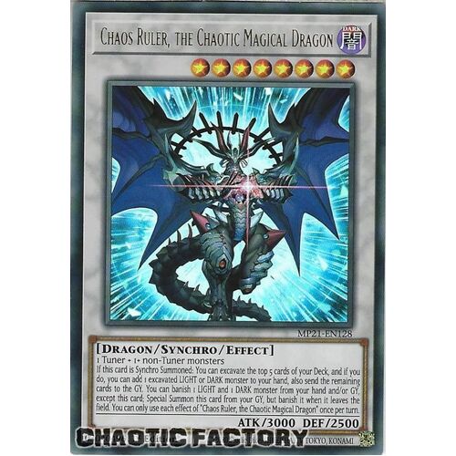 MP21-EN128 Chaos Ruler, the Chaotic Magical Dragon Ultra Rare 1st Edition NM