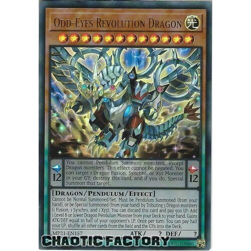 MP21-EN157 Odd-Eyes Revolution Dragon Ultra Rare 1st Edition NM