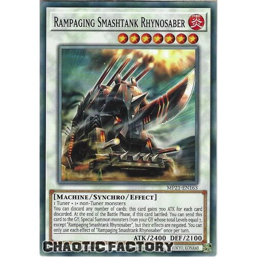 MP21-EN163 Rampaging Smashtank Rhynosaber Common 1st Edition NM