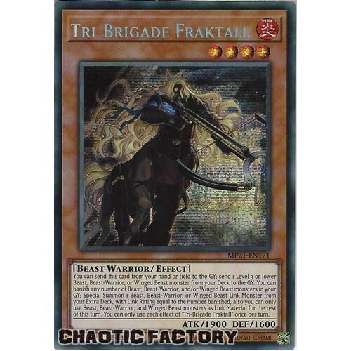 MP21-EN171 Tri-Brigade Fraktall Prismatic Secret Rare 1st Edition NM