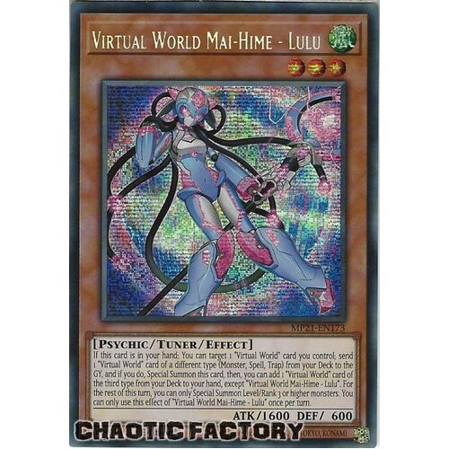 MP21-EN173 Virtual World Mai-Hime - Lulu Prismatic Secret Rare 1st Edition NM