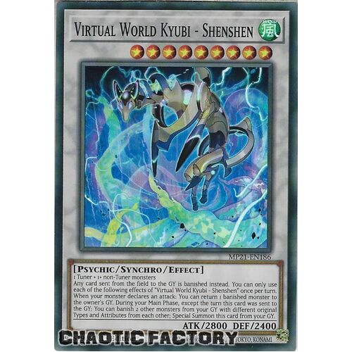 MP21-EN186 Virtual World Kyubi - Shenshen Super Rare 1st Edition NM