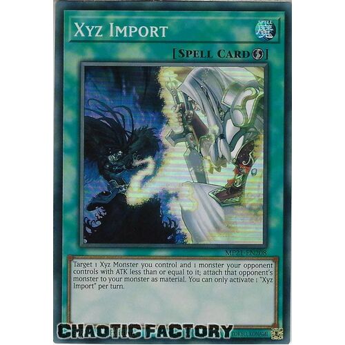 MP21-EN208 Xyz Import Super Rare 1st Edition NM