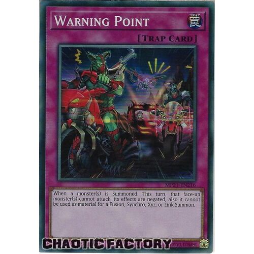 MP21-EN216 Warning Point Super Rare 1st Edition NM