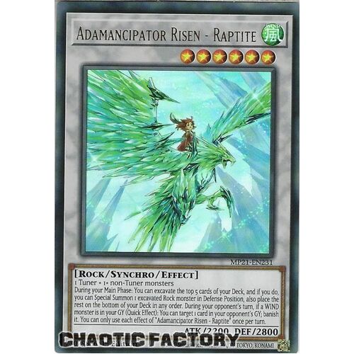 MP21-EN231 Adamancipator Risen - Raptite Ultra Rare 1st Edition NM