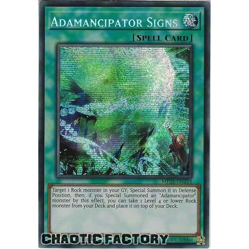 MP21-EN234 Adamancipator Signs Prismatic Secret Rare 1st Edition NM