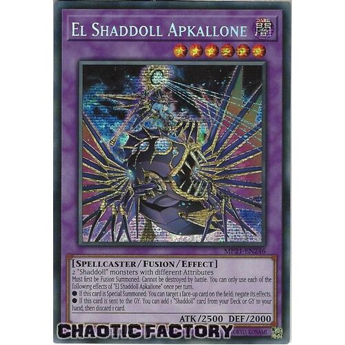 MP21-EN246 El Shaddoll Apkallone Prismatic Secret Rare 1st Edition NM