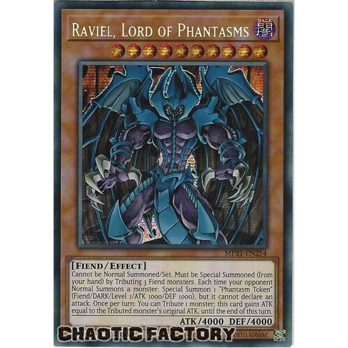 MP21-EN254 Raviel, Lord of Phantasms Prismatic Secret Rare 1st Edition NM