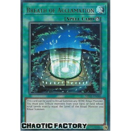 MP22-EN049 Breath of Acclamation Ultra Rare 1st Edition NM
