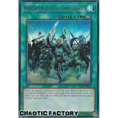 MP22-EN051 Reinforcement of the Army's Troops Ultra Rare 1st Edition NM