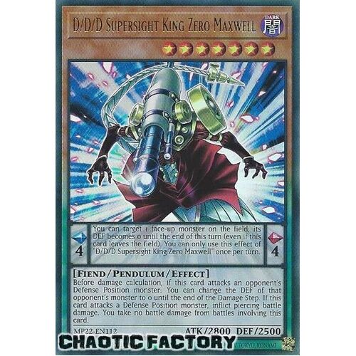 MP22-EN112 D/D/D Supersight King Zero Maxwell Ultra Rare 1st Edition NM