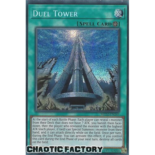 MP22-EN269 Duel Tower Prismatic Secret Rare 1st Edition NM