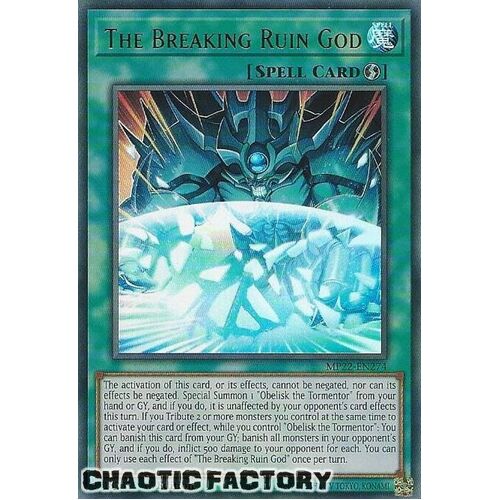 MP22-EN274 The Breaking Ruin God Ultra Rare 1st Edition NM