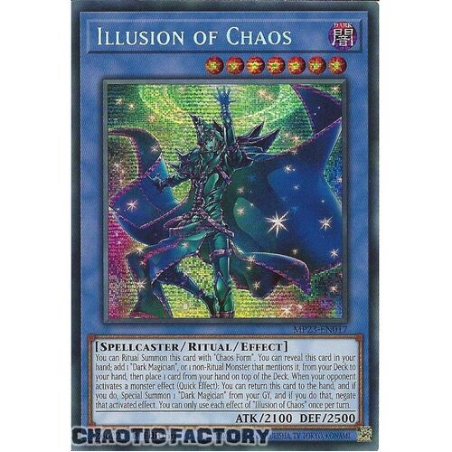 MP23-EN017 Illusion of Chaos Prismatic Secret Rare 1st Edition NM