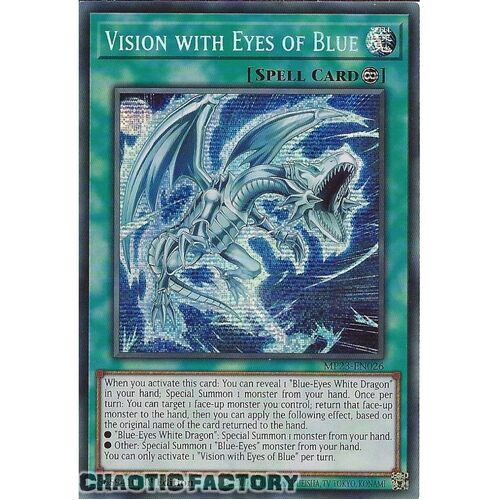 MP23-EN026 Vision with Eyes of Blue Prismatic Secret Rare 1st Edition NM