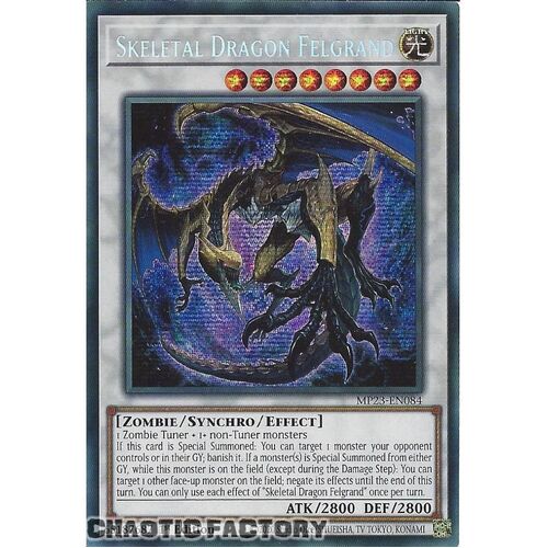 MP23-EN084 Skeletal Dragon Felgrand Prismatic Secret Rare 1st Edition NM