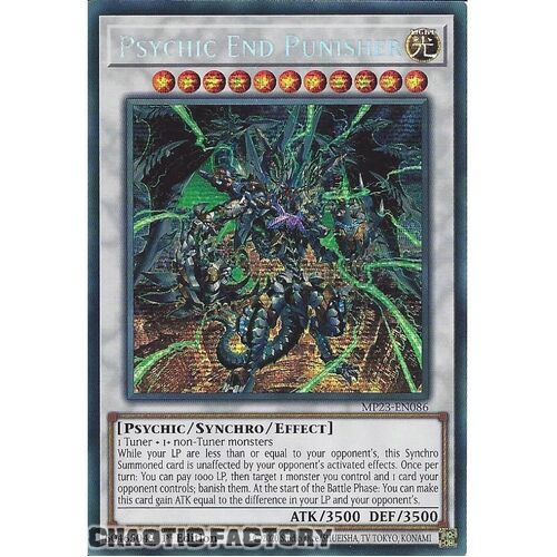 MP23-EN086 Psychic End Punisher Prismatic Secret Rare 1st Edition NM
