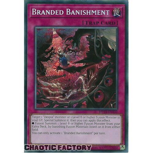 MP23-EN102 Branded Banishment Prismatic Secret Rare 1st Edition NM