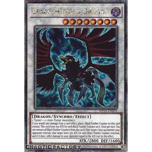 MP24-EN028 Black-Winged Dragon Quarter Century Secret Rare 1st Edition NM