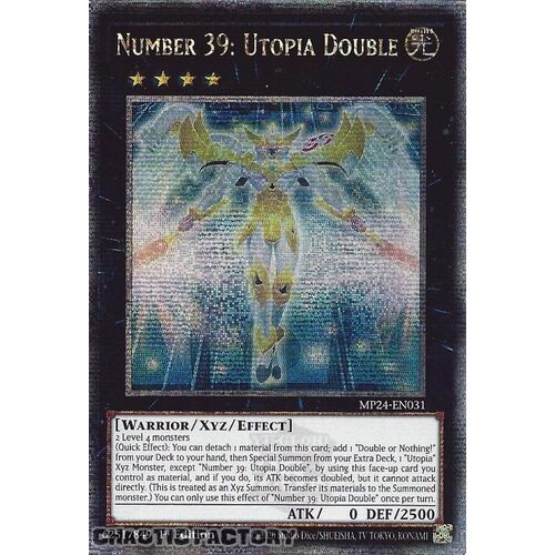MP24-EN031 Number 39: Utopia Double Quarter Century Secret Rare 1st Edition NM
