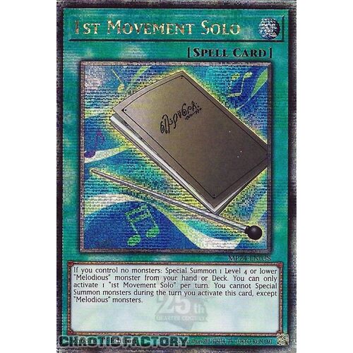MP24-EN038 1st Movement Solo Quarter Century Secret Rare 1st Edition NM