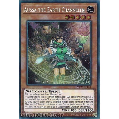 MP24-EN061 Aussa the Earth Channeler Prismatic Secret Rare 1st Edition NM