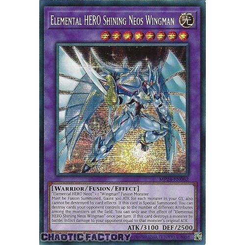 MP24-EN062 Elemental HERO Shining Neos Wingman Prismatic Secret Rare 1st Edition NM