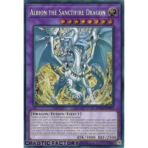 MP24-EN082 Albion the Sanctifire Dragon Prismatic Secret Rare 1st Edition NM