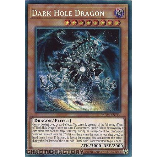 MP24-EN117 Dark Hole Dragon Prismatic Secret Rare 1st Edition NM