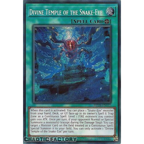MP24-EN123 Divine Temple of the Snake-Eye Prismatic Secret Rare 1st Edition NM