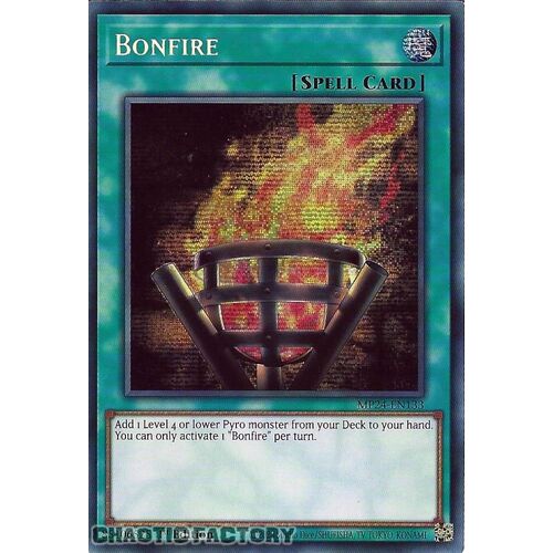 MP24-EN133 Bonfire Prismatic Secret Rare 1st Edition NM