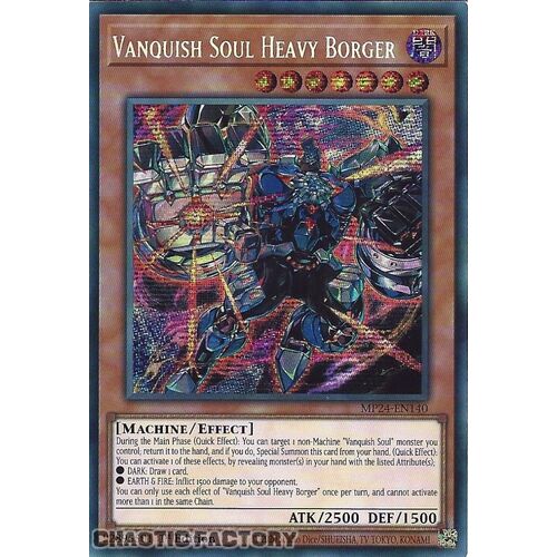 MP24-EN140 Vanquish Soul Heavy Borger Prismatic Secret Rare 1st Edition NM