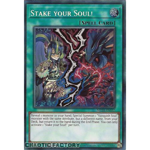 MP24-EN142 Stake Your Soul! Prismatic Secret Rare 1st Edition NM